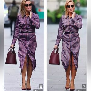 ZARA Geometric print Shirt dress. NWT. Sz. Large